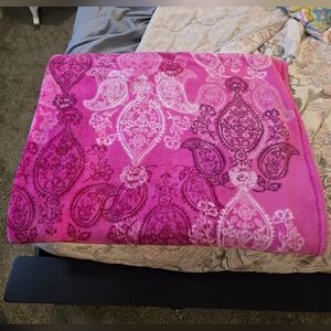 Pink Paisley Blanket